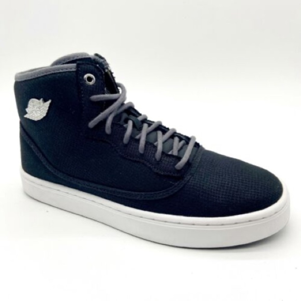 NIKE AIR JORDAN Jasmine GG Black Metallic Silver Dark Grey Kids Shoe Size 8Y